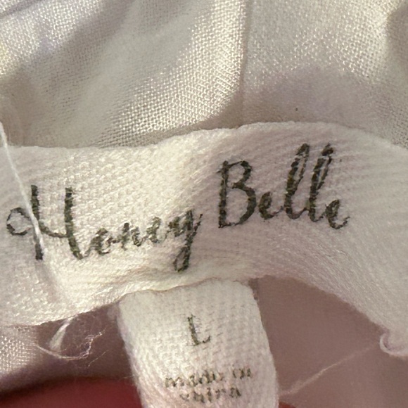 Honey Belle White Ruffled Tie Front Sundress - Picture 7 of 8